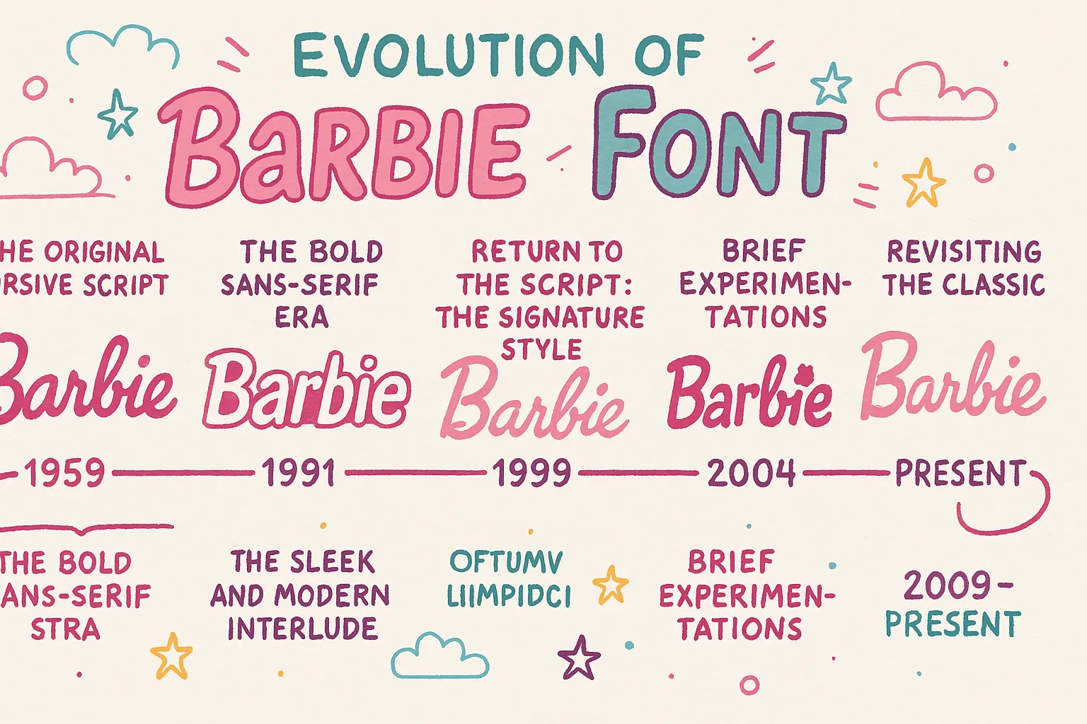 Barbie Logo Evolution Teaser