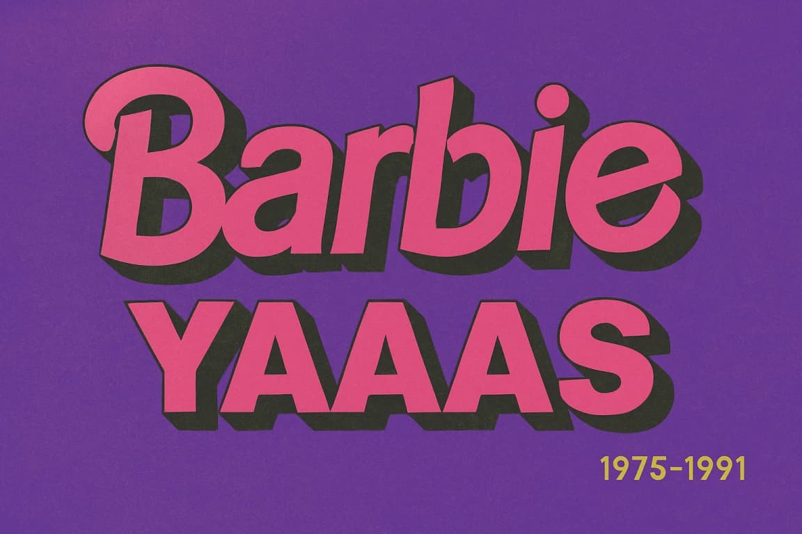 Barbie Font Fun - Pink Fashion Brand